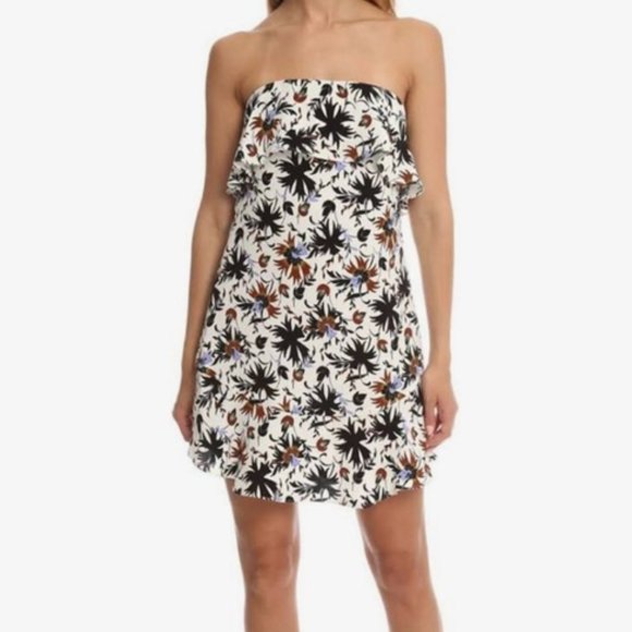 A.L.C. 100% Silk Romy Floral Strapless Dress - Picture 1 of 10